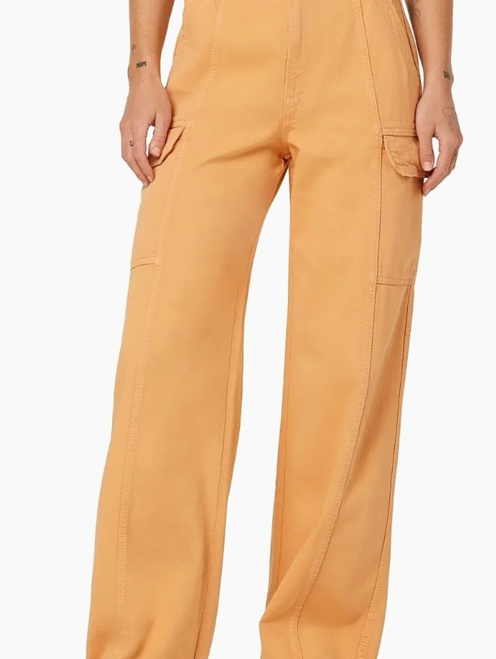 Free people Hudson orange 🧡 jeans Popsicle NWT